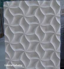 Natural Decorative 3d Cnc Carved Feature Stone Wall Covering Panel Decorative Wall Panels Marble Wall Tiles Wall Deco