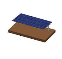 Waterproof Aluminum Solar Carport Mounting System Ground Mount Solar  Bracket Racking System for Home 2 Cars Outdoor Car Parking