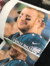Carson Wentz Toilet Paper, Eagles Toilet Paper, NFL, Gag Gift