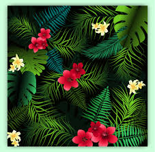 See this seamless digital pattern featured in this fashion cad sample. Tropical Floral Seamless Vector Pattern Background 345686 Vector Art At Vecteezy