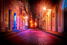 Maybe you would like to learn more about one of these? City Street During Night San Juan Hd Wallpaper Wallpaper Flare