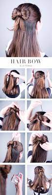 Easy Half Up Half Down Hairstyles Hair Bow Long Hair Styles Hairstyle Hair Styles