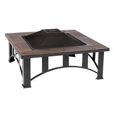 It can be used on its own or as an insert for a brick surround. Fire Sense 34 In Mission Style Square Fire Pit Tan Home Depot
