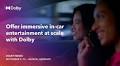 Exciting Innovations in Automotive Entertainment Technology Unveiled