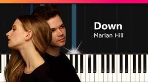 Marian Hill Down Piano Tutorial Chords How To Play Cover Youtube
