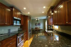Nova Scotia Galley Kitchen Cherry Cabinets Galley Kitchens