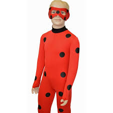 Lycra alta qualità disegno 3d. Abito Carnevale Bambina Costume Halloween Ladybug Miraculous