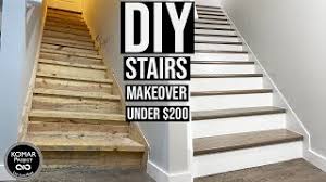 You could also update the look of your existing staircase by replacing the treads and risers. Diy Stairs Makeover For Under 200 With Full Cost Breakdown Youtube