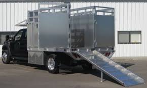 Highway Products Built This Aluminum Flatbed Truck Body To Haul Horses See More At Our Web Site Truck Flatbeds Custom Flatbed Trucks