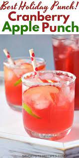 Try This Easy And Simple Non Alcoholic Cranberry Apple Holiday Punch Recipe Perfect For A Part Punch Recipes Drink Recipes Nonalcoholic Alcoholic Punch Recipes