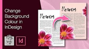 I want to flow text across both types of pages, and change the text colour depending on what the background is. Change Background Colour In Indesign Youtube