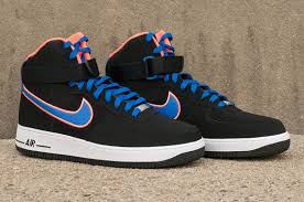 Nike Air Force 1 High Game Royal Bright Mango Black Sneakernews Com Air Force 1 High Nike Nike Air Force