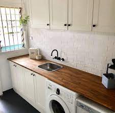 laundry goals by reno galpals this fantastic makeover features kaboodlekitchen alpine profile cab perfect laundry room laundry room design timber benchtop