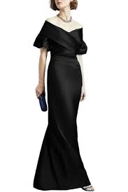 Amazon.com: Black Satin Mother of The Bride Dresses for Wedding Guest Dress One Shoulder Formal Dress Long Mermaid Evening Party Gowns for Women Size 2 : Clothing, Shoes & Jewelry - Product from Amazon.com