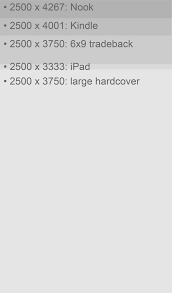 Book interior during file setup: Ebook Standard Sizes For Covers Matt Maldre