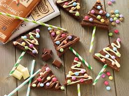 Sapin Brownie En Sucette Recette Dessert Chocolat Biscuit De Noel Recette Dessert