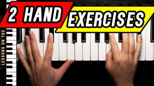 How to play piano with two hands. Easy Two Hand Piano Exercises For Beginners Youtube