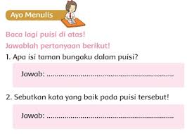 Apa Isi Taman Bungaku Dalam Puisi Sebutkan Kata Yang Baik