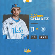UCLA Baseball على X: "After a stellar senior season out of the bullpen, Adrian  Chaidez has been selected in the 15th round of the #MLBDraft by the Houston  @Astros! #GoBruins