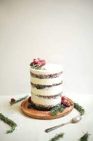 Chocolate Tahini Cake With Rosemary Buttercream Christmas Cake Desserts Cake