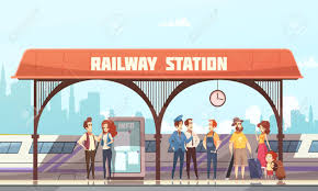 Find high quality passenger clipart, all png clipart images with transparent backgroud can be download for free! Railway Station Flat Vector Illustration With Passengers And Royalty Free Cliparts Vectors And Stock Illustration Image 88233127