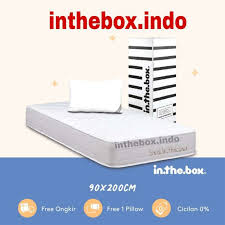 Posted in peralatan rumah tangga tagged bahaya kasur busa, cara membedakan busa inoac asli dan palsu, cara mengetahui density busa, cara menggembungkan kasur busa yang kempes, central spring bed, ciri ciri kasur inoac asli dan palsu, daftar harga spring bed olympic, daftar merk spring bed, daftar spring bed murah 1 juta, gambar matras karakter. Jual Kasur Spring Bed Inthebox Ukuran 90 120x200 Kasur Busa Spingbed Murah Bagus Matrass Tempat Tidur Terbaru Juli 2021 Blibli