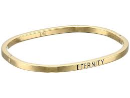 Middle notes are neroli, jasmine and violet; Calvin Klein Hook Eternity Closed Bangle Bracelet In Gold Metallic Lyst