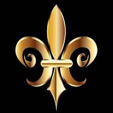 Gold Fleur De Lis Flower New Orleans Symbol Logo Template New Orleans Saints Symbol New Orleans Symbol Logo