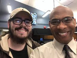 Today is Andrew Wickenhauser's last day! It's sad because his guy was  behind the camera