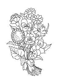 Ausmalbilder Blumenstrauss 17 Kostenlos Ausdrucken