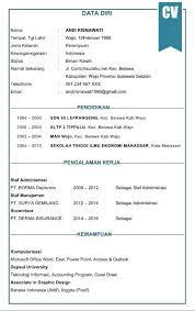 Contoh Cv Daftar Riwayat Hidup Terbaru Format Word 2016 Contoh Surat Lamaran Kerja Surat Resmi Surat Pribadi Riwayat Hidup Creative Cv Template Desain Cv