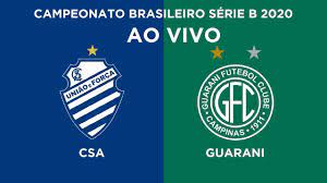 Csa got 0 win, 0 draw and 3 lost with 2 goals for and 5 goals against. Ao Vivo Csa X Guarani Serie B 2020 Youtube