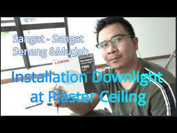 Memasang kipas siling kawalan jarak jauh: Susah Sangat Ke Nak Pasang Lampu Plaster Siling Led Youtube