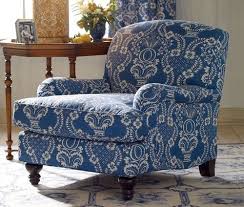 Normandy Nantes Blue Club Chair By Pierre Deux Traditional Armchairs Pierre Deux I Like The Fabric For Family Ro Big Comfy Chair Comfy Chairs Furniture