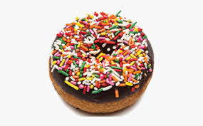 A doughnut or donut (ipa: Chocolate Sprinkle Donut Calorie Hd Png Download Kindpng