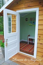 Room To Inspire From Wood Shed To Fun Playhouse Play Houses Wood Shed Shed