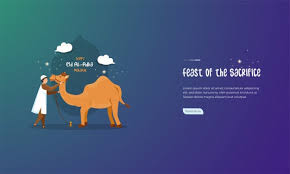 But sacrificing doesn't only mean to cut the animal and eat the meat, but it basically means to sacrifice. Premium Vector Illustration Of Muslim With His Camel To Celebrate Eid Al Adha Concept
