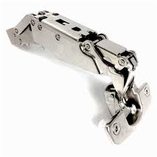 Berta concealed kitchen cabinet door hinge 165 degree soft/self closing frameless mounting full overlay 1 pair (2 pcs): Euro Concealed Cabinet Hinge Full Overlay 165 Degree Opening Nickel