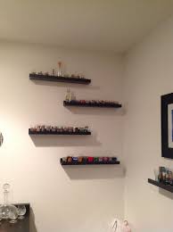 Shelves Found In Ikea Used For Displaying Shot Glasses Shot Glasses Display Glass Wall Shelves Diy Shelves