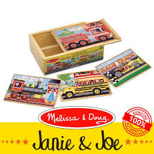 $5 & $7 off jigsaw sale ; Melissa Doug Vehicles Wooden Jigsaw Puzzles In A Box 4 Sets Each Puzzle 12 Pcs Age 3 6 Shopee Malaysia