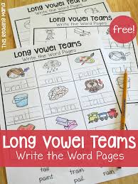 Easily download and print our phonics worksheets. Long Vowel Teams Worksheets Write The Word Pages This Reading Mama