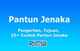 Pantun adalah salah satu bentuk sastra berupa syair yang penuh makna. Pantun Jenaka Pengertian Tujuan 25 Contoh Pantun Jenaka