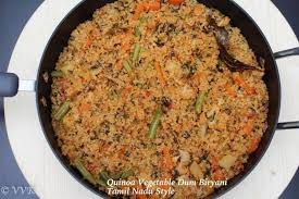 Quinoa Vegetable Dum Biryani Tamil Nadu Style Dum Biryani Biryani Vegetarian Recipes Easy