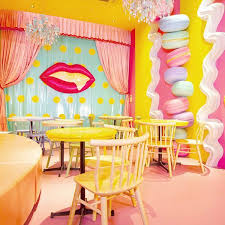 Image Result For Colorful Cafe Interiors Colorful Cafe Kawaii Monsters Coffee Shop Design