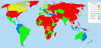 Legality of prostitution by country. : rMapPorn