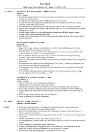 Business Operations Analyst Resume Samples Velvet Jobs