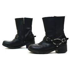 Harley Davidson Motorcycle Ankle Boots With Buckle Ankle Etsy Boots Equestrian Riding Boots Vintage Boots