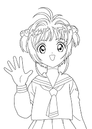 Sakura Coloring Pages For Kids Printable Free Manga Coloring Book Unicorn Coloring Pages Coloring Books