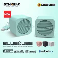 Speaker sonic gear sonic gear merupakan salah satu pemain lama di dunia speaker multimedia untuk komputer. Sonic Gear Blue Cube Portable 2 0 Bluetooth Speakers Asianic Distributors Inc Philippines