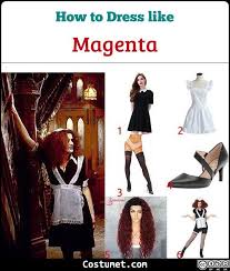 Thinking about making a magenta costume for halloween? Magenta Riff Raff Columbia The Rocky Horror Picture Show Costume For Cosplay Halloween